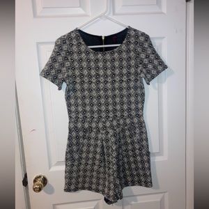 BONGO medium black-and-white casual romper